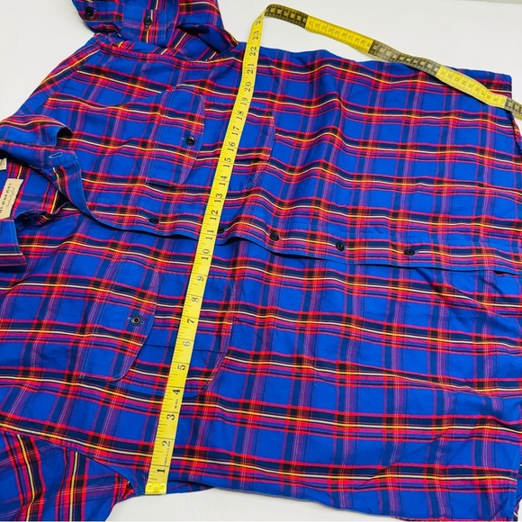 BURBERRY Chester bright Blue and Red Plaid Men's Shirt size L - Picture 9 of 12
